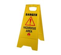 TIMCO Danger Hazardous Area A-Frame Safety Sign - 610 X 300 X 30