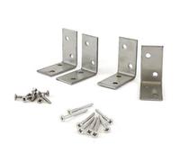 Timco - Decking Handrail Bracket Kit - Stainless Steel (Size 4 Brackets + 16 Screws - 1 Each)