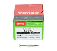 TIMCO Decking Screws Pz Double Countersunk Exterior Green - 60TDECK -- you get 3