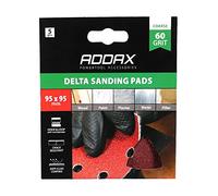 TIMCO Delta Sanding Pads - 60 Grit - Red - 95 x 95mm - 5 Pads