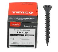 Timco Dense Plasterboard Screws High-Low Thread (Black) - 3.9 x 30mm (1000 Pack Box)