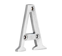 Timco Door Letter A - Satin Chrome