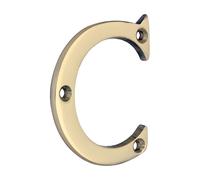 Timco Door Letter C - Polished Brass TIMpac 1 200642P