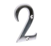 Timco Door Numeral 2 - Satin Chrome TIMpac 1 200411P