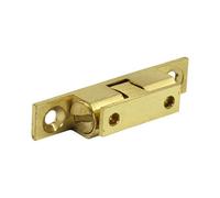 Timco - Double Ball Catches - Electro Brass (Size 43mm - 2 Pieces)