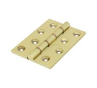 Timco Double Phosphor Bronze Washered Brass Hinges Polished Brass - 102 X 67