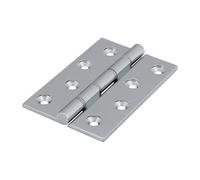 Timco Double Stainless Steel Washered Brass Hinges Polished Chrome - 102 X 67