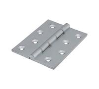 Timco Double Stainless Steel Washered Brass Hinges Satin Chrome - 102 X 75