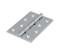 Timco 234412 Double Stainless Steel Washered Hinges - Solid Brass - Polished Chrome 102 X 67