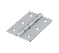 Timco Double Stainless Steel Washered Hinges - Solid Brass - Satin Chrome in Silver Timco Silver