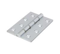 TIMCO Double Stainless Steel Washered Hinges - Solid Brass - Satin Chrome