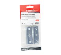 Timco Double Steel Washered Butt Hinge - Solid Brass - Polished Chrome TIMpac 1 234731P