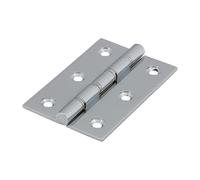Timco Double Steel Washered Hinges - Solid Brass - Polished Chrome in Silver Timco Silver