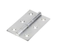 TIMCO Double Steel Washered Hinges - Solid Brass - Satin Chrome