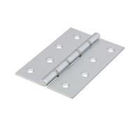 Timco - Double Steel Washered Hinges - Solid Brass - Satin Chrome (Size 102 X 67 - 2 Pieces)