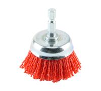 Timco Drill Cup Brush - Nylon - Blister Pack of 1 50SCN
