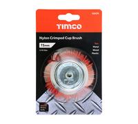 Timco Drill Cup Brush - Nylon - Blister Pack of 1 75SCN