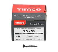 TIMCO Drywall Coarse Thread Bugle Head Grey Screws - 3.5 x 38