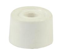 TIMCO PVC Door Stops - White - 20 x 30mm - Pack of 2
