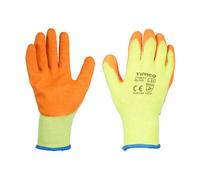 Timco - Eco-Grip Gloves - Crinkle Latex Coated Polycotton - Multi Pack (Size X Large - 12 Pieces)