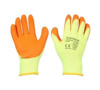 Timco - Eco-Grip Gloves - Crinkle Latex Coated Polycotton (Size Medium - 1 Each)