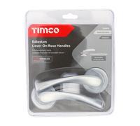Timco Edleston Lever On Rose Handles - Satin Chrome Blister Pack 1 200809