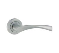 Timco - Edleston Lever On Rose Handles - Satin Chrome (Size 51mm - 2 Pieces)