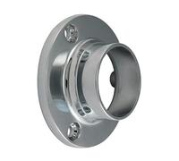 Timco - End Socket - for Round Tube - Polished Chrome (Size 25mm - 2 Pieces)
