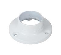 Timco - End Socket - for Round Tube - White (Size 25mm - 2 Pieces)