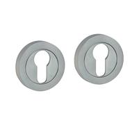 Timco Euro Profile Escutcheon - Satin Chrome Blister Pack 1 200735