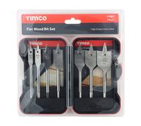 TIMCO F7SET Flat Wood Twin Cutting Edge Bit Set - 7pc