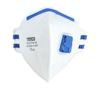 Timco FFP2 Fold Flat Mask - Valved in White Timco White