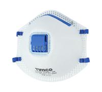 TIMco FFP2 Moulded Valved Mask - One Size (3 Pack)