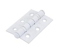 TIMCO Fire Door Hinge for Internal Residential Doors - Ball Bearing Hinge Epoxy White - 76 x 51 x 2.2