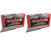 TIMCO Firmahold Collated Clipped Head Nails Ring Shank - 2.8 x 50 - Stainless Steel - Box of 1100 (Pack of 2)