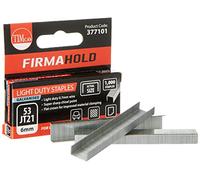TIMCO FirmaHold Light Duty Staples - Chisel Point - Galvanised - 6mm