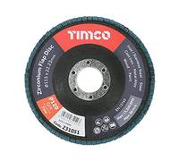 TIMCO Flap Discs Zirconium Type 29 Conical P120 Grit - 115 x 22.23
