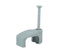 Timco - Flat Twin & Earth Cable Clips - Grey (Size To Fit 4.0mm - 100 Pieces)