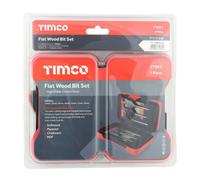 Timco - Flat Wood Bit Set (Size 7Pcs - 7 Pieces)