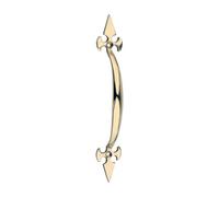 Timco Fleur De Lys Cabinet Pull Handle - Polished Brass