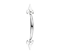 Timco Fleur De Lys Cabinet Pull Handle - Polished Chrome