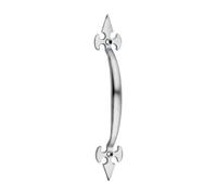 Timco Fleur De Lys Cabinet Pull Handle - Satin Chrome