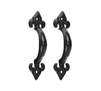 TIMCO Fleur De Lys Pull Handle Antique Black - 200131- you get 9