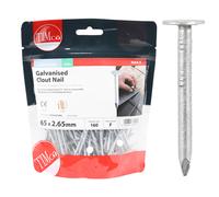 Timco Galvanised Clout Nails - 65 x 2.65 (0.5 Kilogram Pack)
