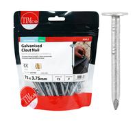 Timco Galvanised Clout Nails - 75 x 3.75 (0.5 Kilogram Pack)