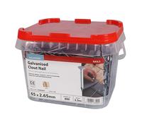 TIMCO Galvanized Clout Nails - 65 x 2.65-2.5kg Tub