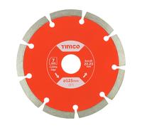 Timco GPE125222 Premium Diamond Blade Segmented 125 X 22.2 Box 1