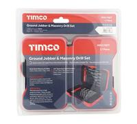 Timco - Ground Jobber & Masonry Drill Set (Size 17Pcs - 17 Pieces)
