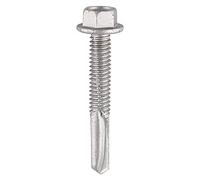 TIMco H38B No.5 Hex Head Self-Drilling Screw 5.5 x 38 - Silver Ruspert (Box of 100)