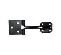 TIMCO Hasp & Staple Wire Pattern Black - 3" - A Low Security Lightweight hasp and Staple for Sheds and toolboxes in Light Domestic Applications